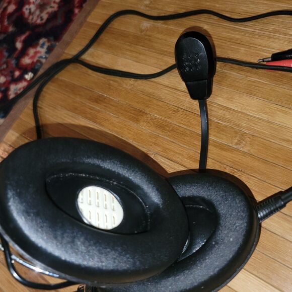 Vintage Bell & Howell Headphones w/ Mic Mono model 715305 Retro Ear-Cup Look New - Picture 3 of 16